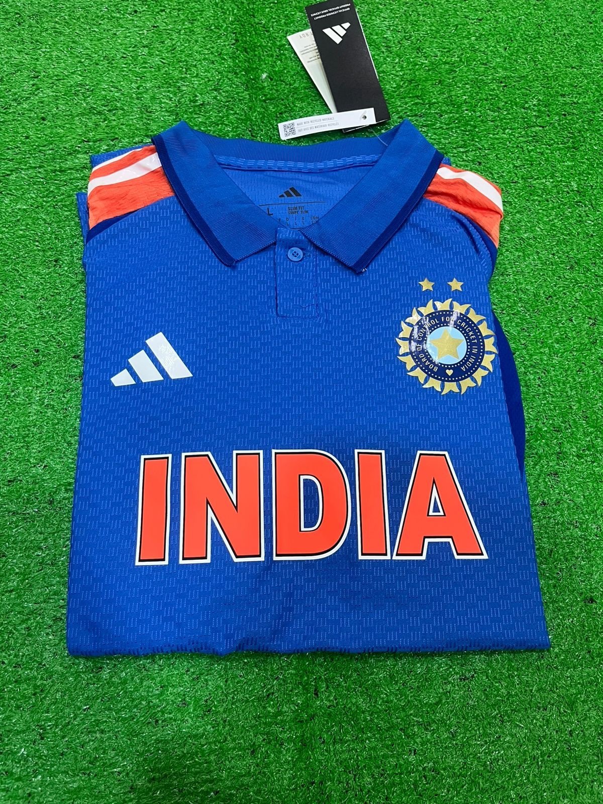INDIA ODI 2024 CHAMPIONS TROPHY CRICKET JERSEY PLAYER VERSION