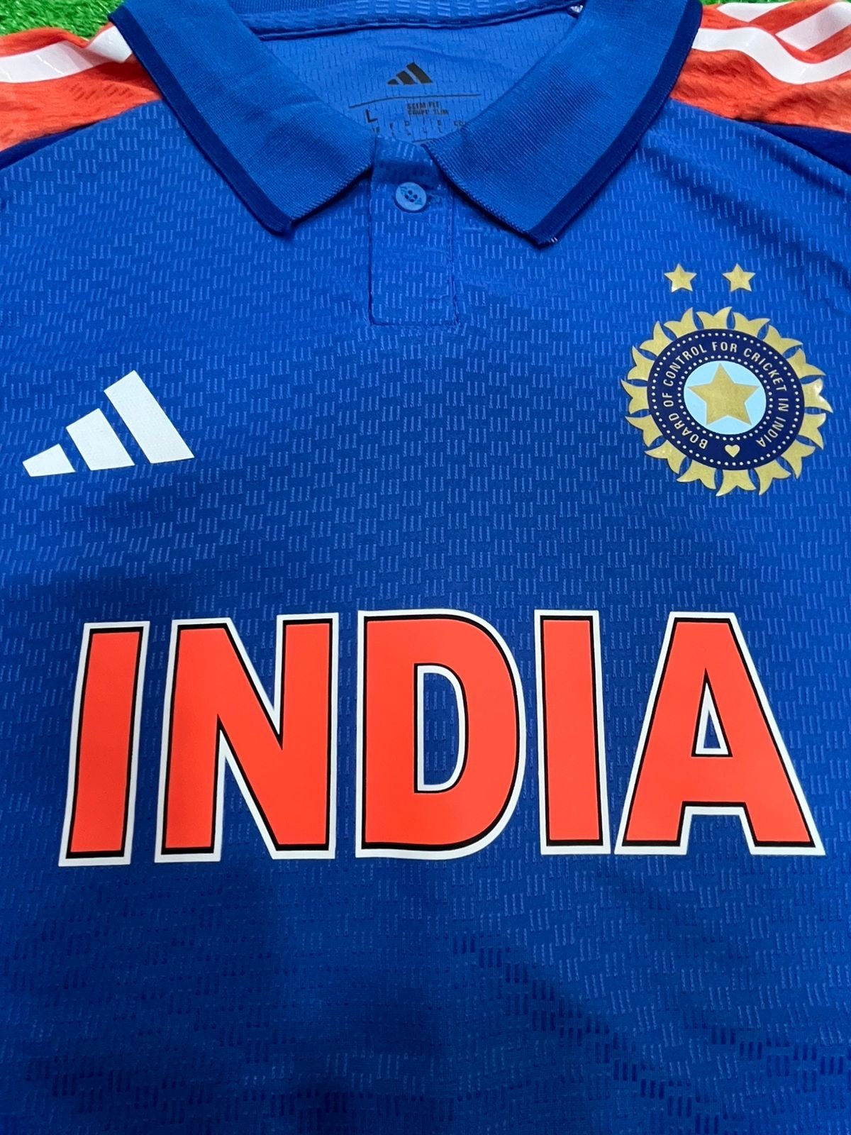 INDIA ODI 2024 CHAMPIONS TROPHY CRICKET JERSEY PLAYER VERSION
