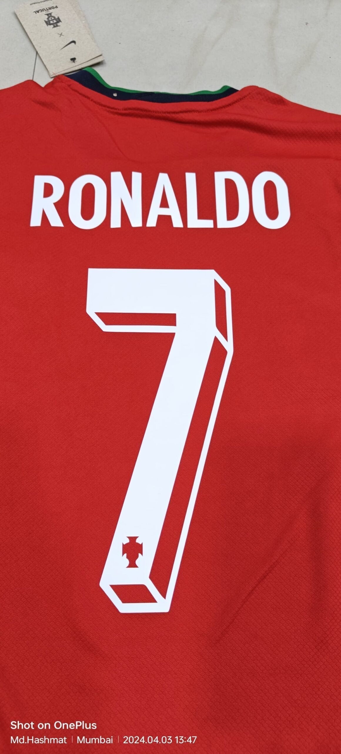 PORTUGAL HOME 2024 RONALDO 7 (PLAYER VERSION)