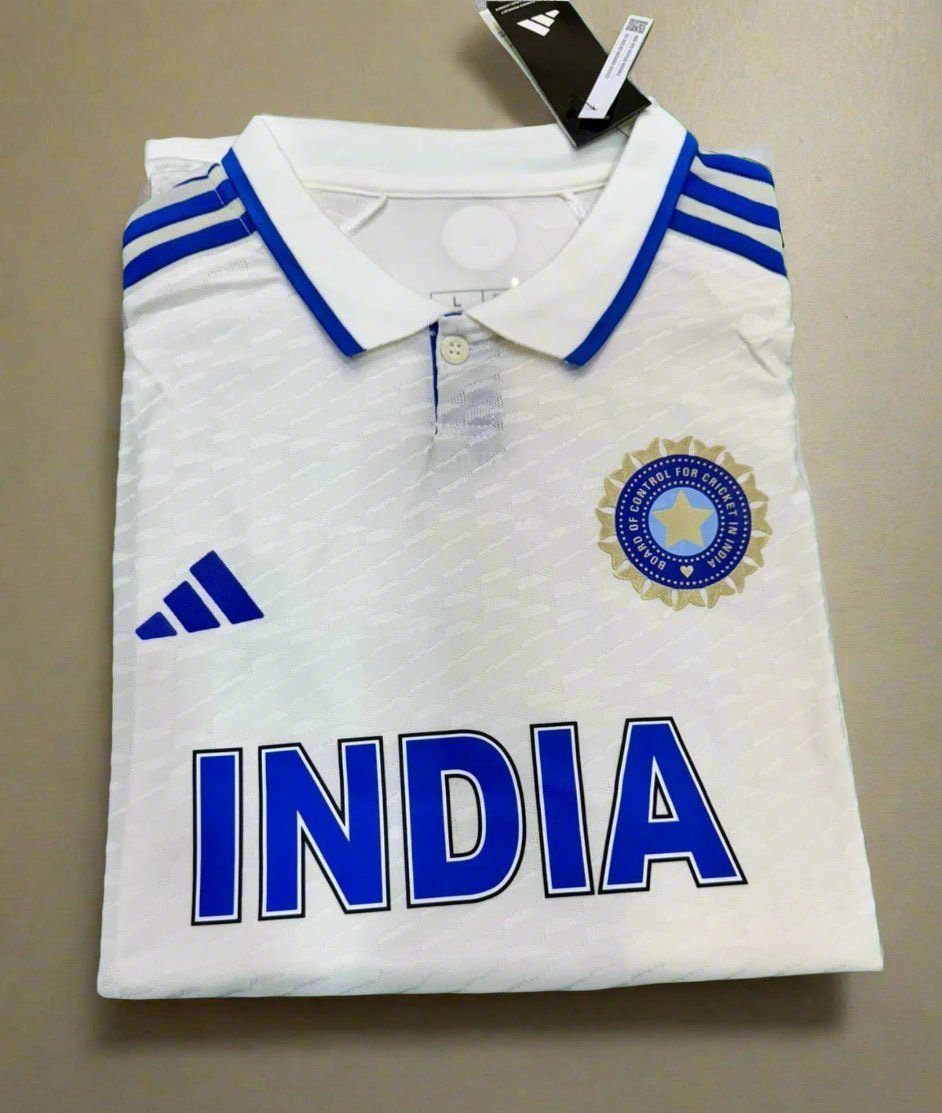 INDIA TEST CRICKET JERSEY PLAYER VERSION