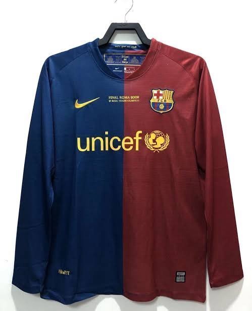 Retro BARCELONA HOME Full Sleeve 2008-09