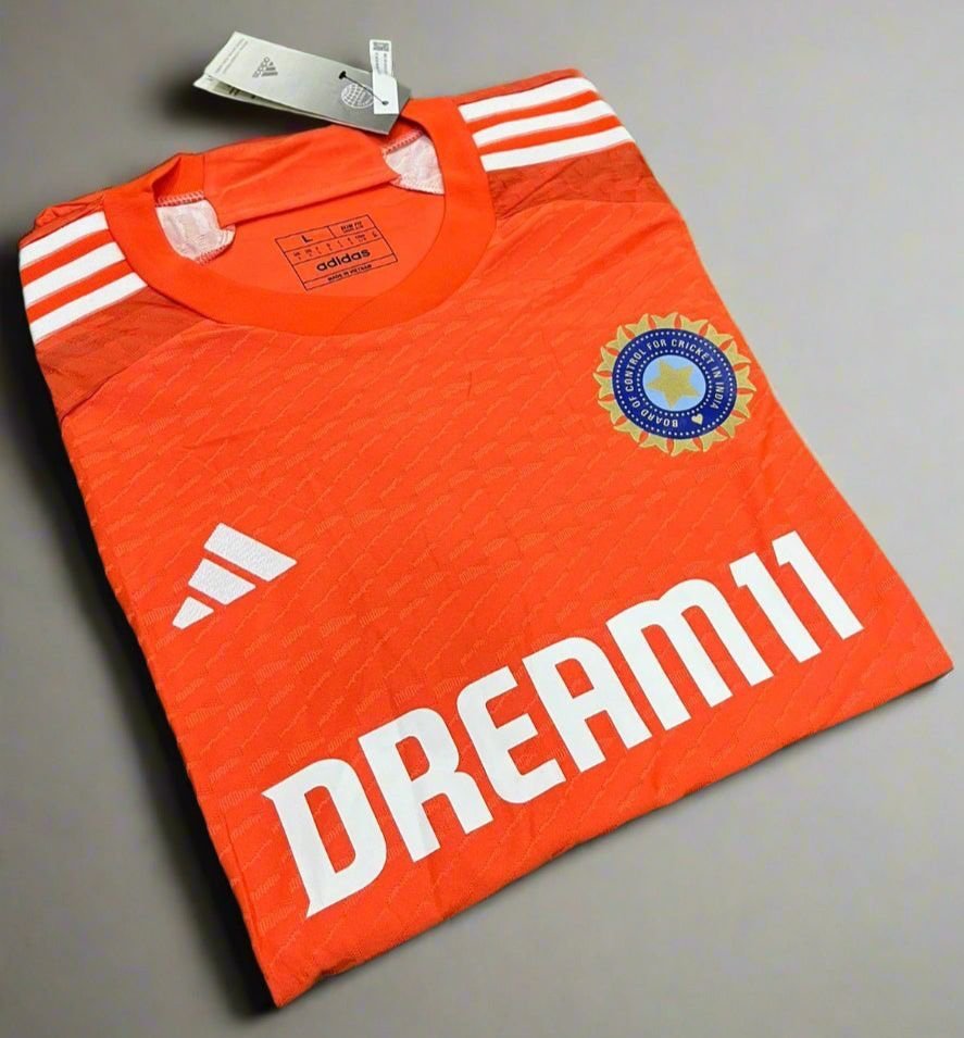 INDIA CRICKET ORANGE TRAINING JERSEY PLAYER VERSION
