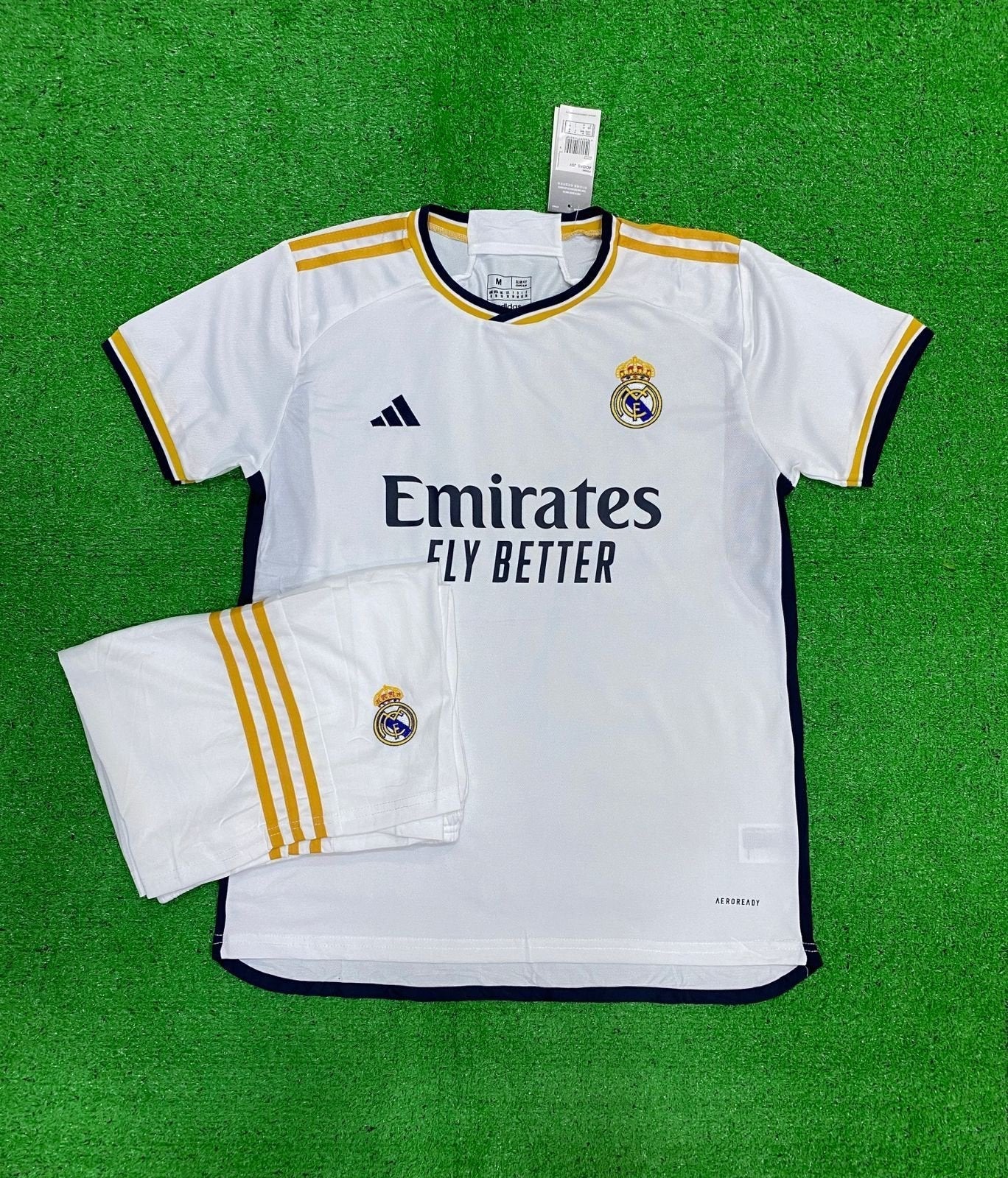 REAL MADRID HOME 23-24 JERSEY KIT JERSEY AND SHORTS